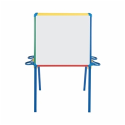 Bi-Office Schoolmate A-Frame Easel; Magnetic Lacquered Steel Surface; Coloured Aluminium Frame; 835x1040x630mm
