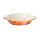 Vogue Orange Round Cast Iron Gratin Dish 400ml