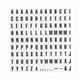 Bi-Office Black On White Magnetic Characters; 10x20mm; Pack of 120