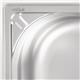 Vogue Heavy Duty Stainless Steel 1/2 Gastronorm Tray 100mm