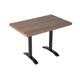 Bolero Pre-drilled Rectangular Table Top Rustic Oak 1100(W) x 700(D)mm