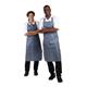 Whites Water Resistant Bib Apron Blue and White
