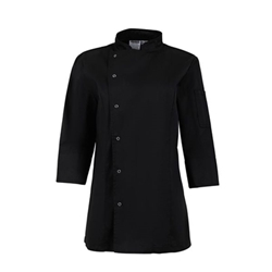 Whites Ladies Fitted Chef Jacket Black L