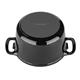 Vogue Black Round Casserole Dish 4Ltr