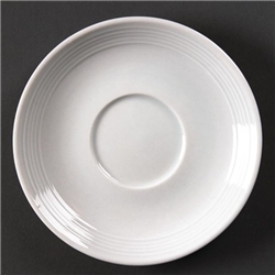 Olympia Linear Stacking Saucers White 60mm (12 Pack)
