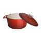 Vogue Red Round Casserole Dish 4Ltr
