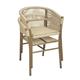 Bolero Florence Natural Rope Twist Wicker Chairs (2 pack)