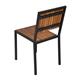 Bolero Steel & Acacia Side Chairs (Pack of 4)