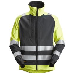 Snickers 1539 High Visibility Class 2 Unlined Jacket Yellow/Black 2XL [Regular]