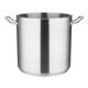 Vogue Stainless Steel Deep Stock Pot 30cm