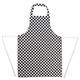 Whites Bib Apron Black & White Check