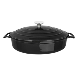 Vogue Round Sauté Pan 28cm Black