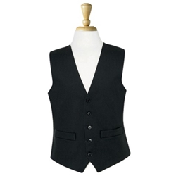 Brook Taverner Mix & Match Single Breasted Herringbone Waistcoat Black 48 Long 1701A
