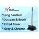 Fixtures Basic Lobby Dustpan Brush with Self Closing Lid