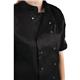Whites Vegas Unisex Chef Jacket Short Sleeve Black XL