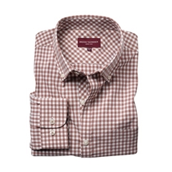 Brook Taverner Montana Long Sleeve Shirt Brown 17 Collar 7884B
