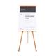 Archyi. Angolo Flipchart Tripod Magnetic Easel; Dry-Wipe Lacquered Steel Surface; Frameless; 750x1060mm