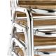 Bolero Aluminium & Ash Bistro Side Chairs (4 Pack)