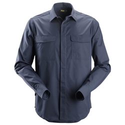 Snickers 8510 Service Long Sleeve Shirt Navy Medium