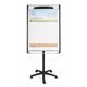 Bi-Office Mastervision Flipchart Mobile Easel; Lacquered Steel Magnetic Surface; Black Structure; 70x100cm (Euro Size)