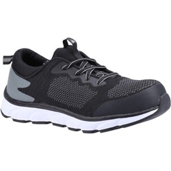 Amblers Safety AS718 S1P SRA Safety Trainers Black [Size UK 8/ EU 42]