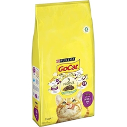 Go-Cat Tasty Duck & Chicken Mix 1+ Years Adult Dry Cat Food 2kg - PACK (4)