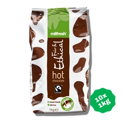 Milkfresh Fairtrade Vending Hot Chocolate 1kg (Pack 10)