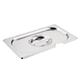 Vogue Stainless Steel 1/4 Gastronorm Notched Lid