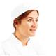 Whites Chefs Unisex Skull Cap Polycotton White - M