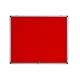 Bi-Office Enclore Fire Retardant Display Case; Red Fabric Surface; Lockable Acrylic Door; Top Hinged; Aluminium Frame; 924x653mm - 8x A4