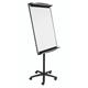 Bi-Office Design Mobile Magnetic Flipchart Easel; Dry-Wipe Lacquered Steel Surface; Aluminium And Black Plastic Frame; 700x1000mm