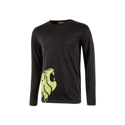 U Power Alien Long Sleeve 100% Cotton T-Shirt Carbon Black 3XL