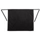 Whites Bistro Apron Polycotton Black with Pocket 900x800mm