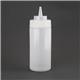 Vogue Clear Wide Neck Squeeze Sauce Bottle 16oz