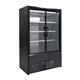 Zoin Cervinho Multideck Display Black with Hinged Doors 1500mm