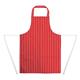 Whites Butchers Stripe Bib Apron Red/White