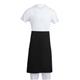 Whites Bistro Apron Polycotton Black with Pocket 900x800mm