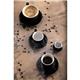 Olympia Cafe Flat White Cup Black - 170ml (12 Pack)
