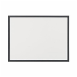 Bi-Office Non-Magnetic Whiteboard; 60x45cm; Dry-Wipe Surface; Black MDF Frame