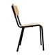 Bolero Cantina Side Chairs with Wooden Seat & Backrest Black (4 Pack)