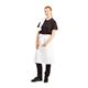 Whites Bistro Apron Polycotton White with Pocket 1000x700mm