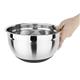 Vogue Stainless Steel Mixing Bowl with Silicone Base 5Ltr