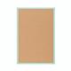 Bi-Office Pastel Cork Notice Board; 60x40cm; Cork Surface; Pastel Green-Lined MDF Frame