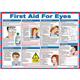First Aid For Eyes Laminated Guidance Poster A2 - A602