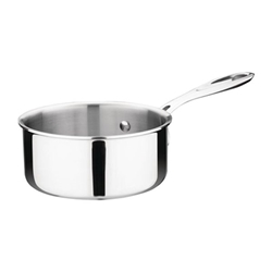 Vogue Stainless Steel & Aluminium Tri-Wall Saucepan 140mm
