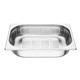 Vogue Stainless Steel Perforated 1/2 Gastronorm Tray 65mm