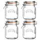 Kilner Square Clip Top Jar 1Ltr (4 Pack)               