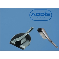 Addis Metalic Short Handle Dustpan & Brush Set {Stiff} - PACK (6)