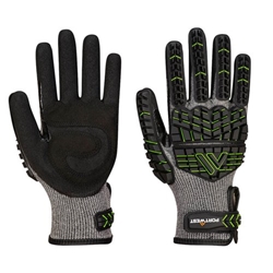 Portwest VHR15 Nitrile Foam Impact Glove XL Blk/Green (Pack of 12)