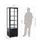 Polar C-Series Energy Efficient Curved Door Display Fridge Black 235Ltr